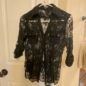NWOT express lace fitted shirt 5/$20